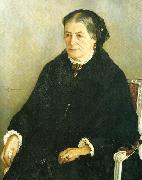 Ernst Josephson portratt av konstnarens moder France oil painting artist
